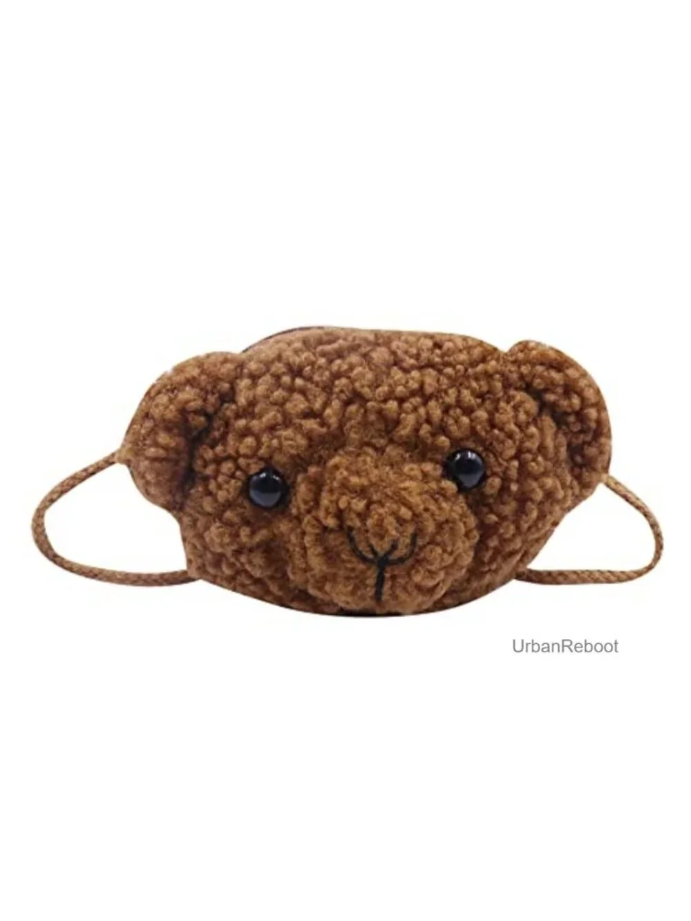 Plush Bear Coin Purse Crossbody Bag Mini Stuffed Animal for Kids Girls